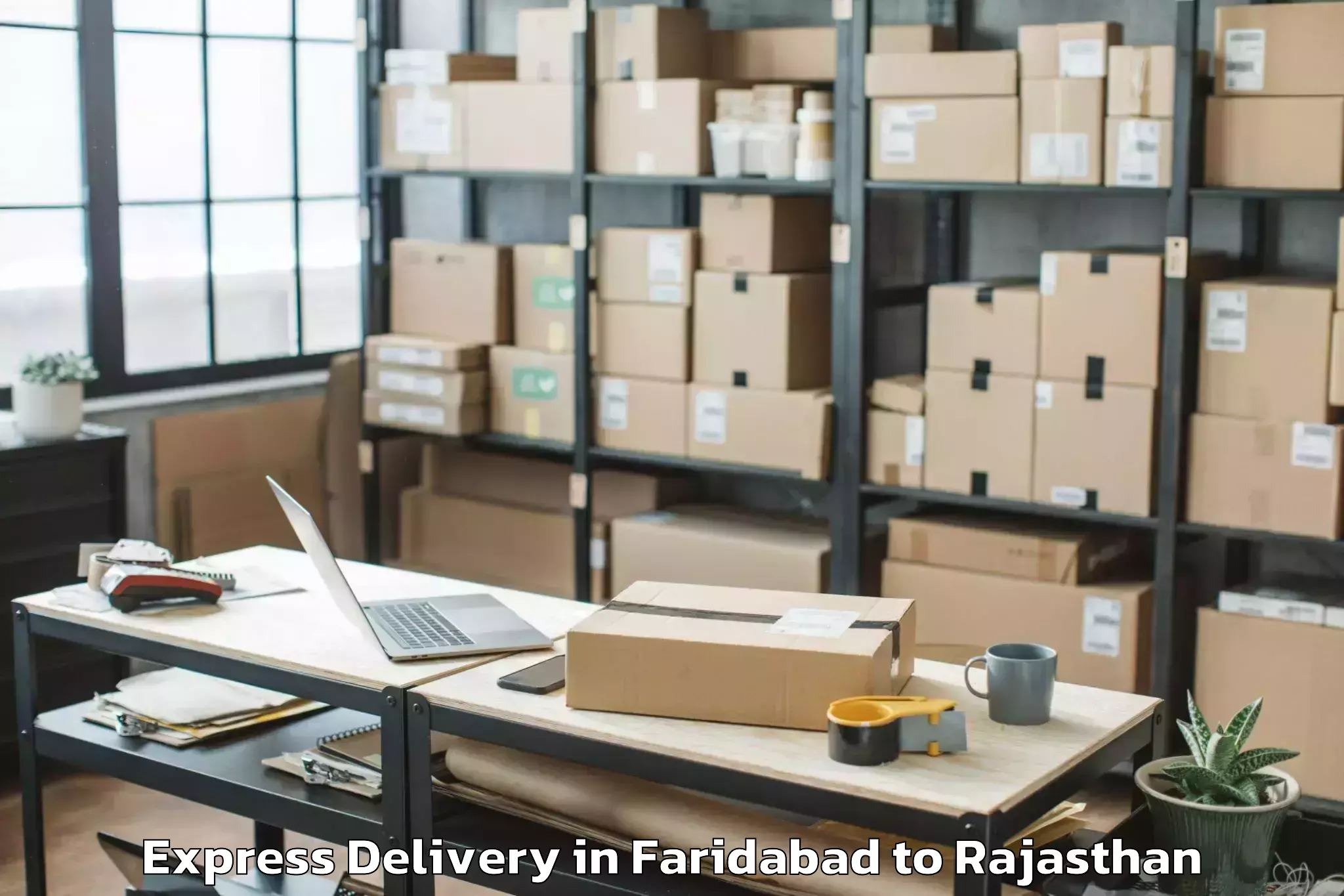 Comprehensive Faridabad to Viratnagar Express Delivery